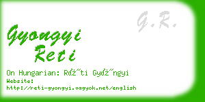 gyongyi reti business card